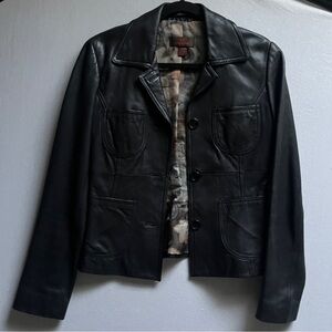 Danier leather button jacket Sz XS